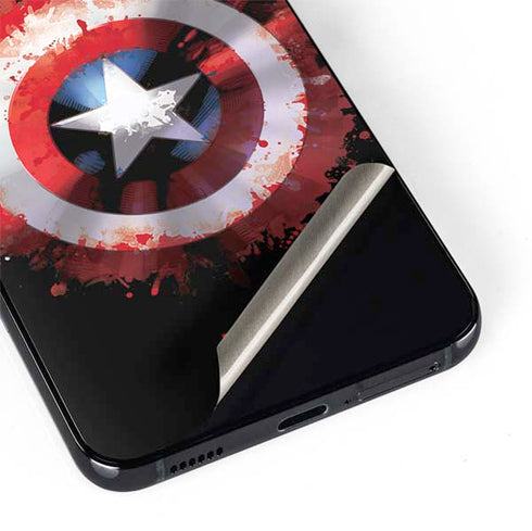 Marvel Captain America Star Shield Galaxy S22 Plus Skin